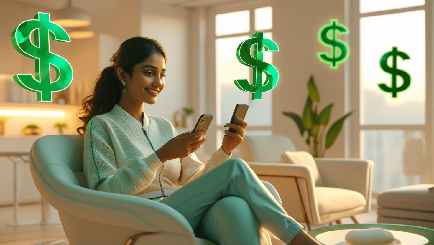 বাংলাদেশি তরুণ স্মার্টফোন দিয়ে অনলাইন ইনকাম করছেন